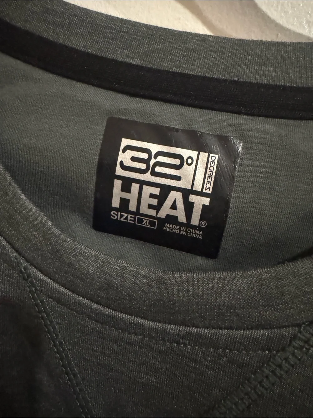 32 Degrees Men's Crewneck Sweater in Olive Green